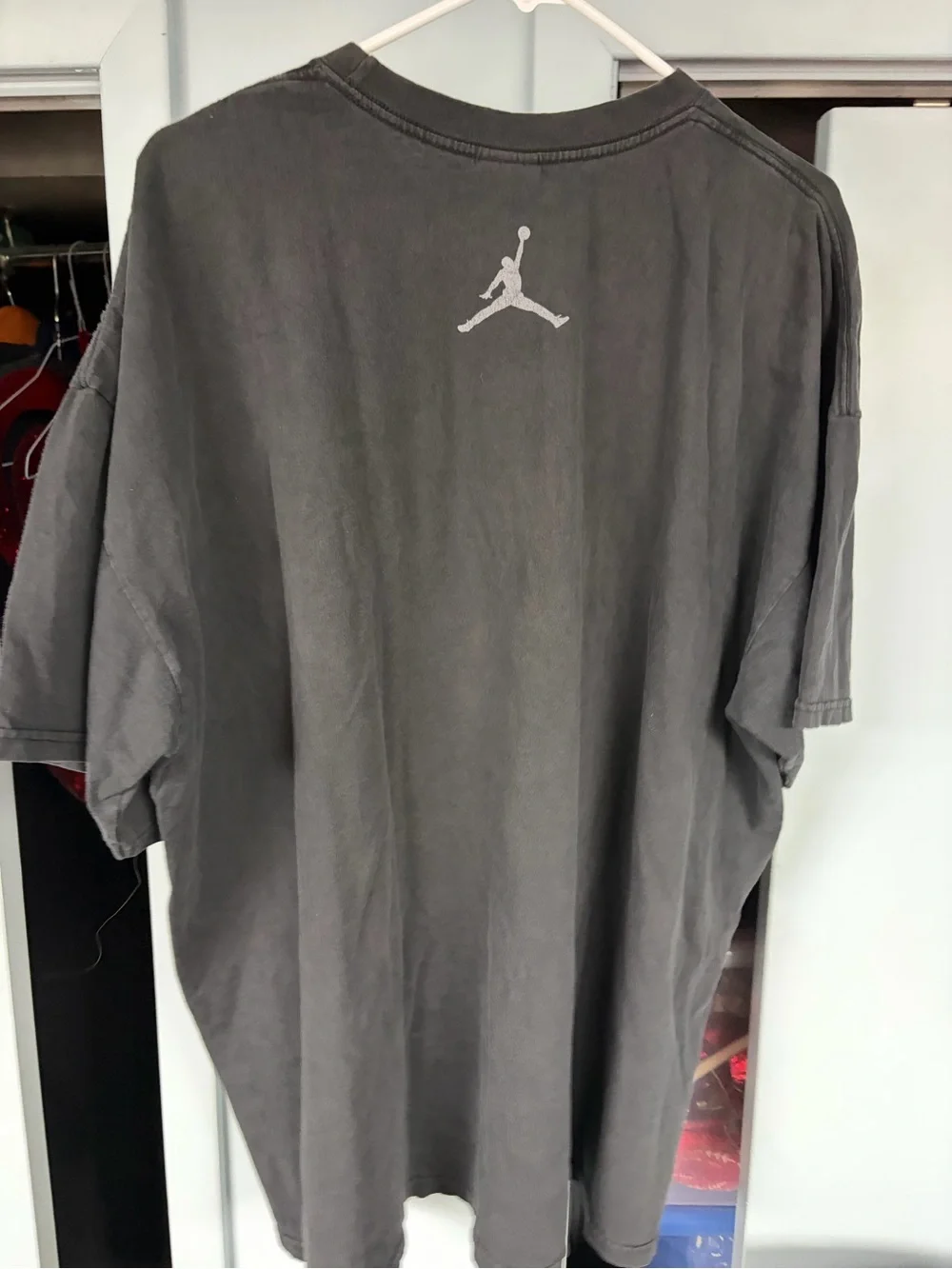 Vintage air Jordan nike athletic brand upside down swoosh basketball T-Shirt 3XL